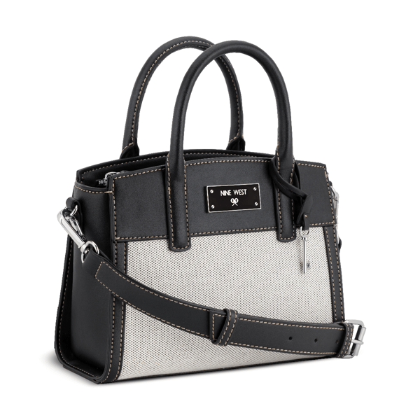 Nine West Ledger Canvas Mini Satchel - image 