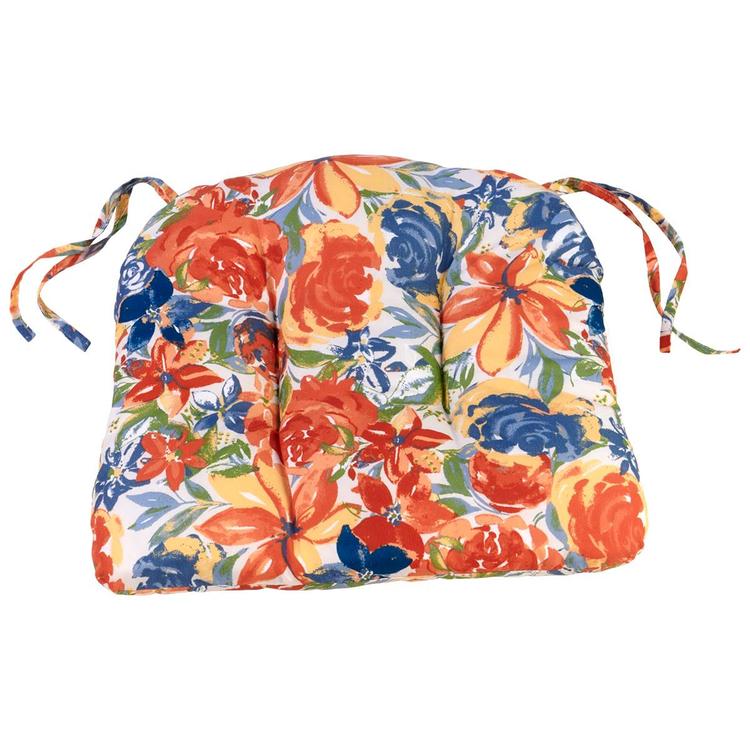 Jordan Manufacturing Floral Chair Cushion