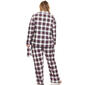 Plus Size White Mark 3pc. Plaid Pajama Set - image 3