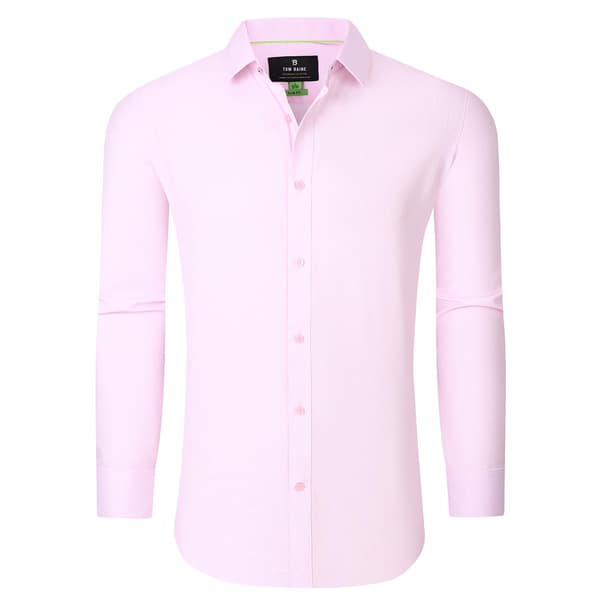 Mens Tom Baine Slim Fit Geo Performance Dress Shirt - Pink