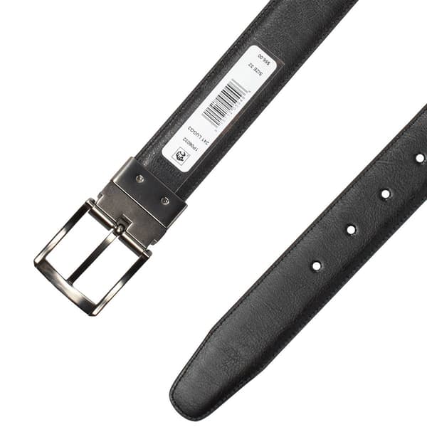 Mens Perry Ellis 35mm Reversible Leather Belt