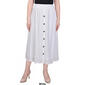 Plus Size NY Collection Button Front Woven Gauze Midi Skirt - image 5