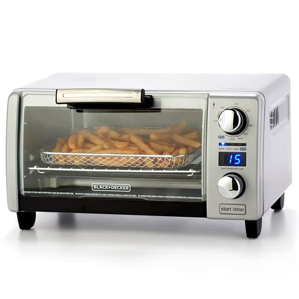 Black Decker Crisp N Bake Air Fry Digital 4 Slice Toaster Oven