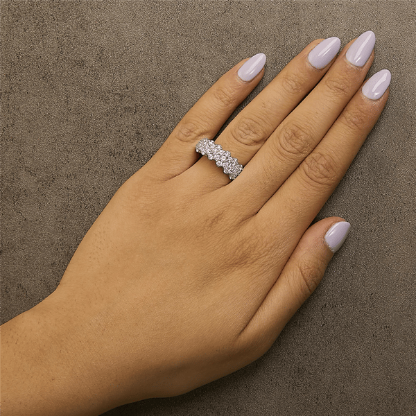 Haus of Brilliance 2ctw. Lab Grown Diamond Scattered Band Ring