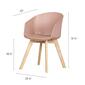 South Shore Flam Chair with Wooden Legs - image 7