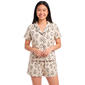 Juniors Derek Heart Short Sleeve Bewitching Damask Pajama Set - image 1