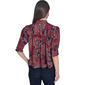Womens Tommy Hilfiger Elbow Puff Sleeve Paisley Blouse - image 2