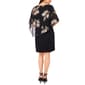 Petite MSK Foil Floral Overlay Sheath Dress - image 2
