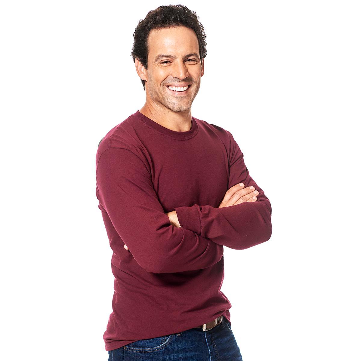 Mens Gildan® Classic Long Sleeve Ultra Cotton Crew Neck Tee