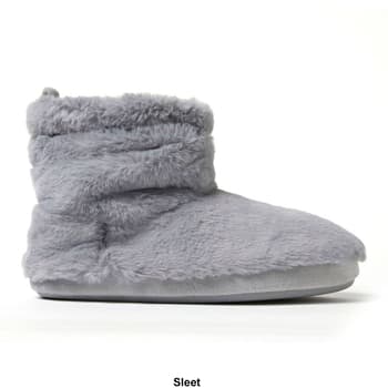 Womens Dearfoams® Kimber Furry Bootie Ankle Slippers - Boscov's