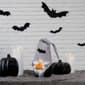 Northlight Seasonal 9.5in. Standing Gnome With Pumpkin and Bats - image 2