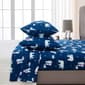 Freshfolds Cotton Navy Polar Bears Holiday 4pc. Flannel Sheet Set - image 2