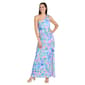 Womens R&M Richards Asymmetrical Neck Floral Maxi Dress - image 2