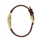 Womens Rectangular Brown Strap Watch - 44L234 - image 2