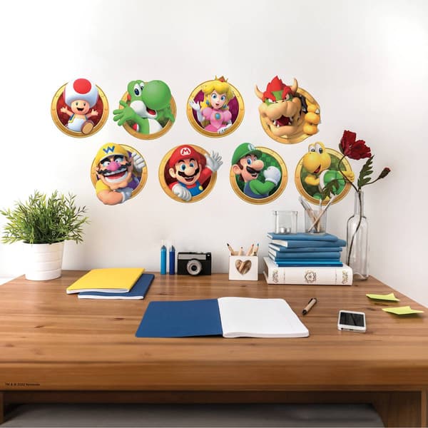 RoomMates® Super Mario Character Peel & Stick Wall Decals Boscov's