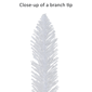 Puleo International 6ft. Pre-Lit White Alpine Pencil Tree - image 6