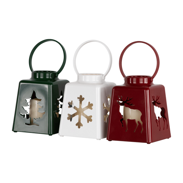 Northlight LED Christmas Candle Lanterns - Set of 3