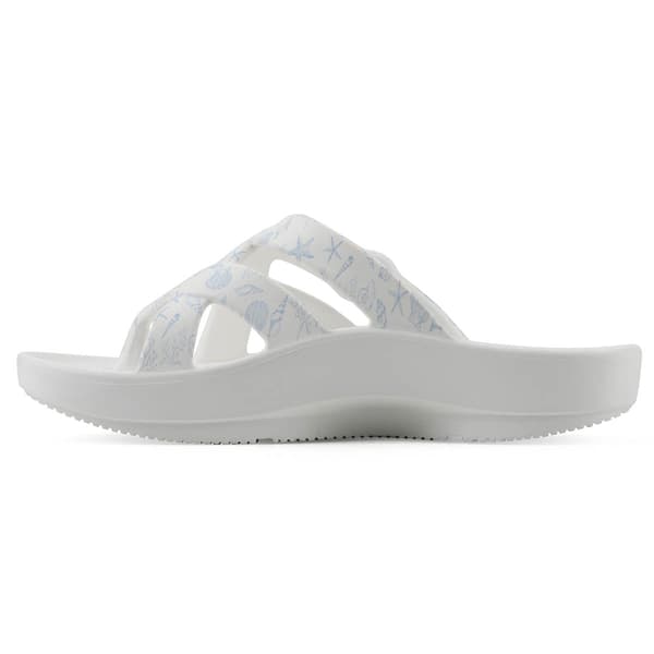 Womens White Mountain Rip Sport Flip Flops - Oceanblue