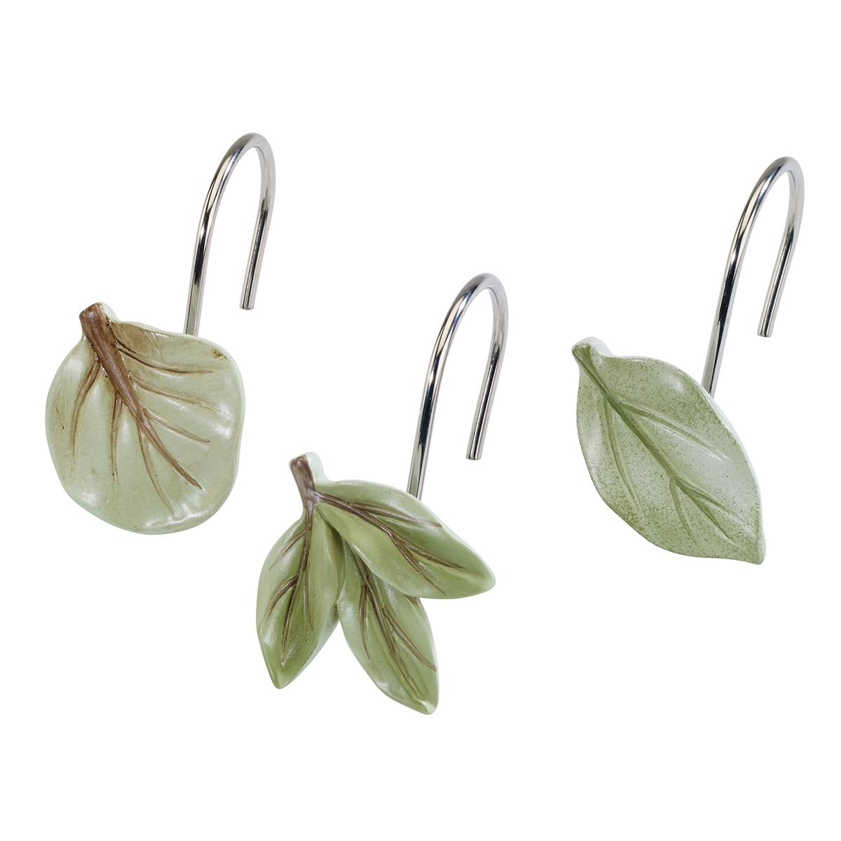 Avanti Ombre Leaves Shower Curtain Hooks