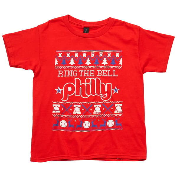 Boys (8-20) Gildan Short Sleeve Ring the Bell Fair Isle Tee - image 
