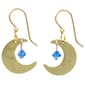 Silver Forest Gold-Tone Teardrop Earrings with Bead Drop - image 1