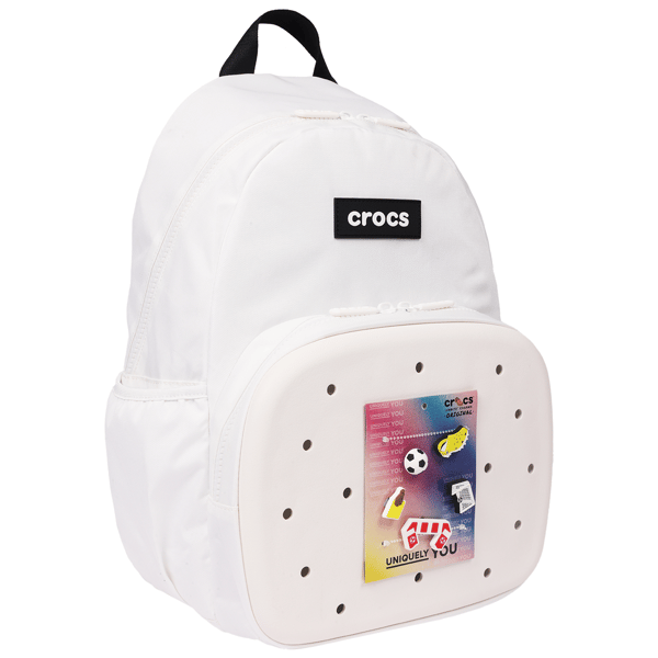 Crocs™ Back to School White Backpack with Sports Jibbitz™ Charms