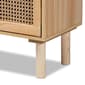 Baxton Studio Faulkne Natural Brown Wood 2-Door Bookcase - image 6
