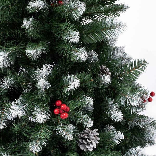 National Tree 4.5ft Cullen Frosted Tree w/ Berries & Pinecones