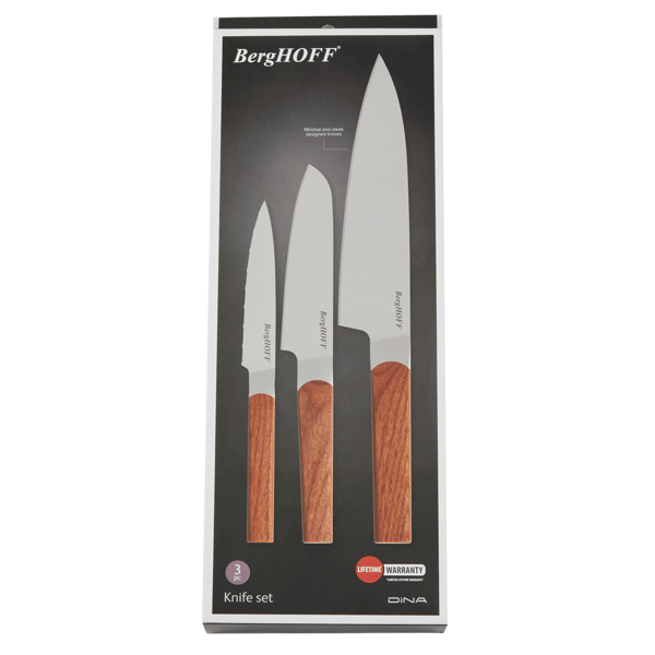 BergHOFF DiNA Ion 3pc. Stainless Steel Knife Set