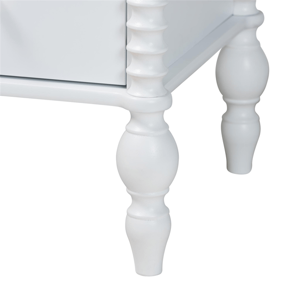 Baxton Studio Callison Spindle 4-Drawer Vertical Chest