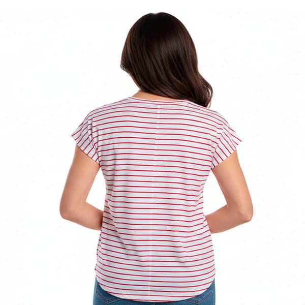 Womens Erika Dolman Sleeve Round Neck USA Star Tee