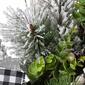 National Tree 22in. Snowy Christmas Wreath With Bow - image 3
