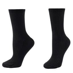 Womens HUE®  Cotton Rib Crew Socks