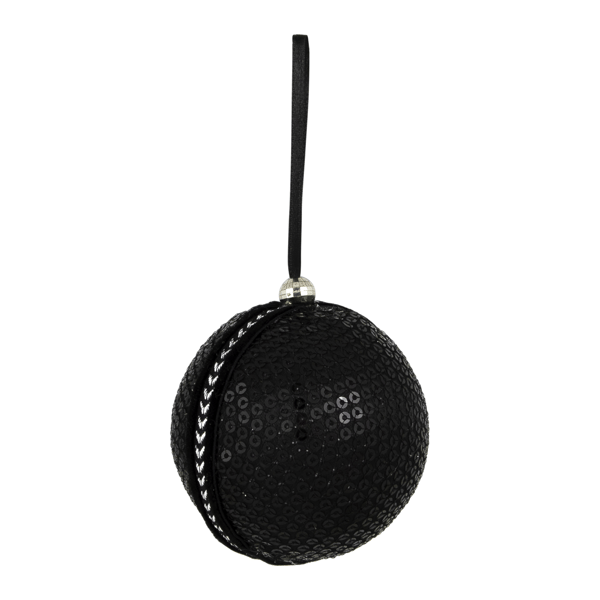 Northlight 4ct. Black Sequined & Textured Christmas Ornaments