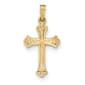 Gold Classics&#40;tm&#41; Gold Polished Fleur De Lis Cross - image 1