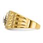Mens Gentlemen&#8217;s Classics&#8482; 14kt. Yellow Gold Onyx Greek Key Ring - image 3