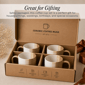 Sango Phoebe Caramel/White Ceramic Coffee Mugs - image 5