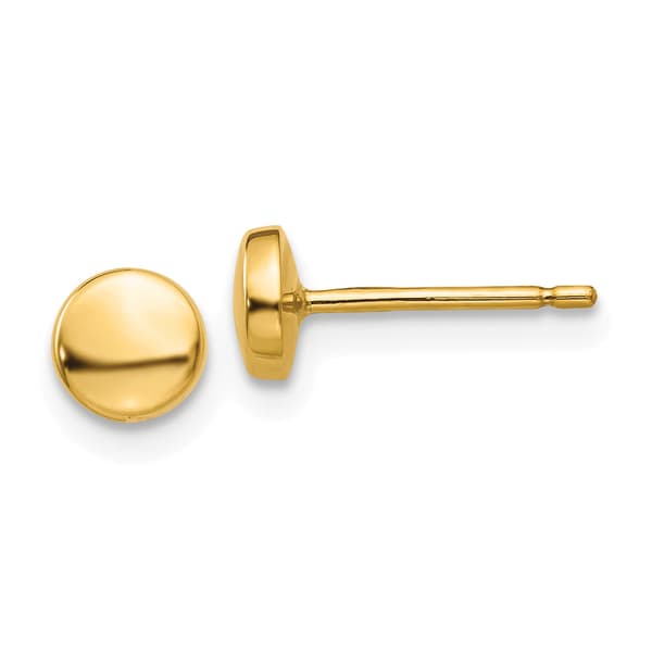 Gold Classics&#40;tm&#41; 14kt. Gold Polished Half Ball Post Earrings - image 