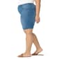 Plus Size Gloria Vanderbilt Amanda Bermuda Denim Shorts w/ Slit - image 3