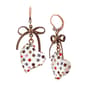 Betsey Johnson Multicolor Heart Drop Earrings - image 1