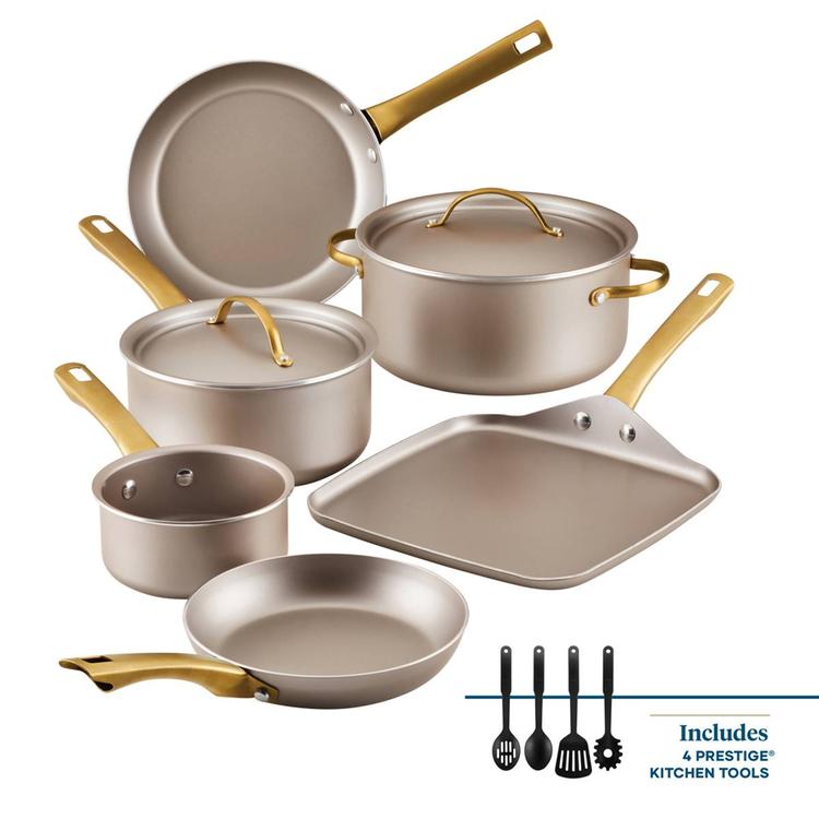 Farberware(R) Radiant 12pc. Cookware Set - Champagne
