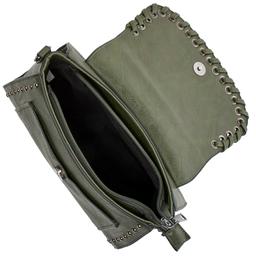 Sam & Hadley Whipstitch Stud Flap Crossbody