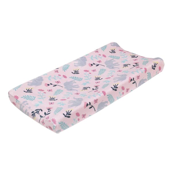 Carter’s® Floral Elephant Super Soft Changing Pad Cover