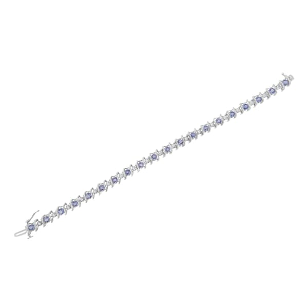 Gemstones Classics&#8482; Blue Tanzanite & Diamond Bracelet