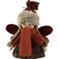 Northlight Plaid Angel Girl with Jute Pigtails Christmas Ornament - image 5