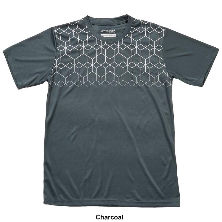 Mens Cougar® Sport Solid Geometric Chest Short Sleeve Tee