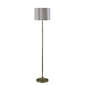 Adesso Elodie Floor Lamp with White Scalloped Fabric Shade - image 1
