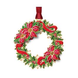 Beacon Design Poinsettia Wreath Ornament
