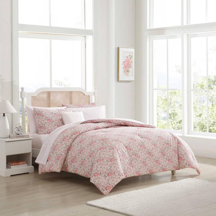 Laura Ashley Quartet 8pc. Microfiber Bed In A Bag