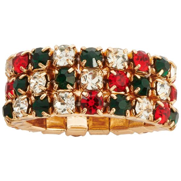 Rosa Rhinestones Multi Color Stone Stretch Flex Ring - Boscov's